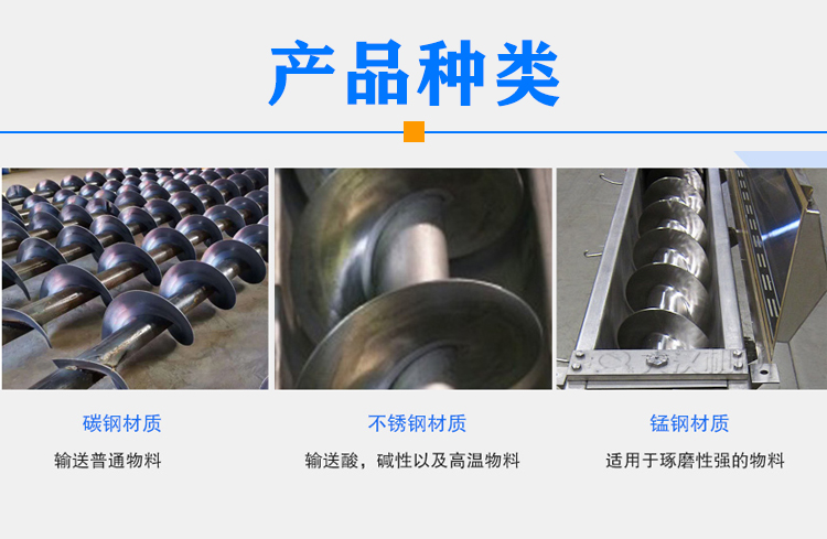 螺旋輸送機葉片種類